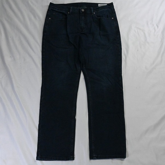 Buffalo David Bitton 34 x 30 Jackson-X Straight Stretch Dark Denim Denim Jeans‎ - Picture 1 of 5